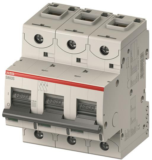 2CCS884001R0634 Автоматический выключатель ABB,S804C-C63 4P 63А (С) I cn=15 кА I cu=25 кА