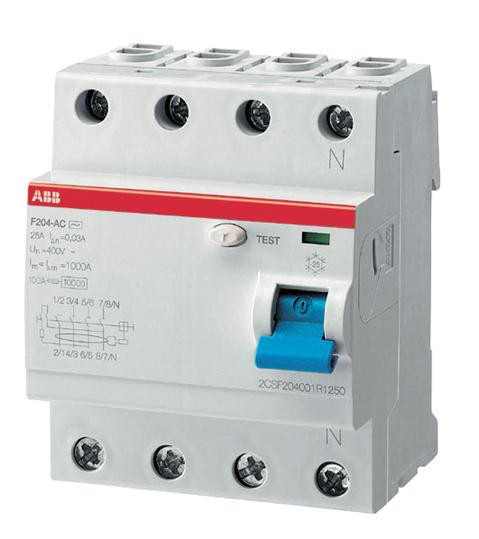 2CSF204001R1630 Выкл.диф.тока 4мод. F204 AC-63/0,03