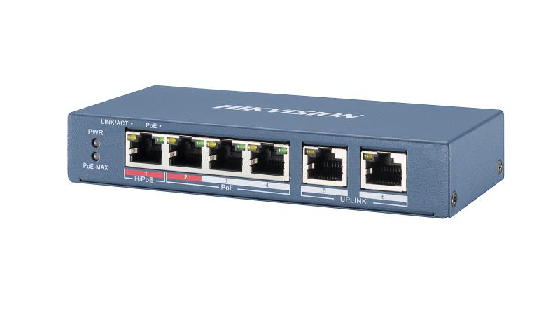 Коммутатор Hikvision DS-3E0106HP-E