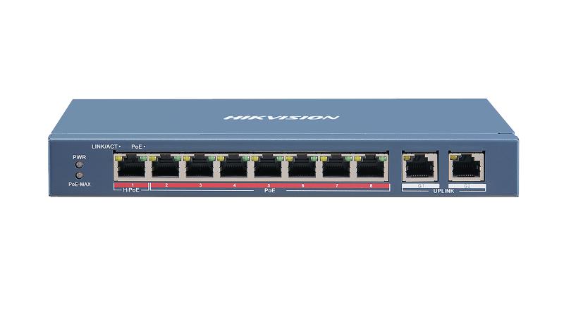 Коммутатор Hikvision DS-3E0210HP-E(B)