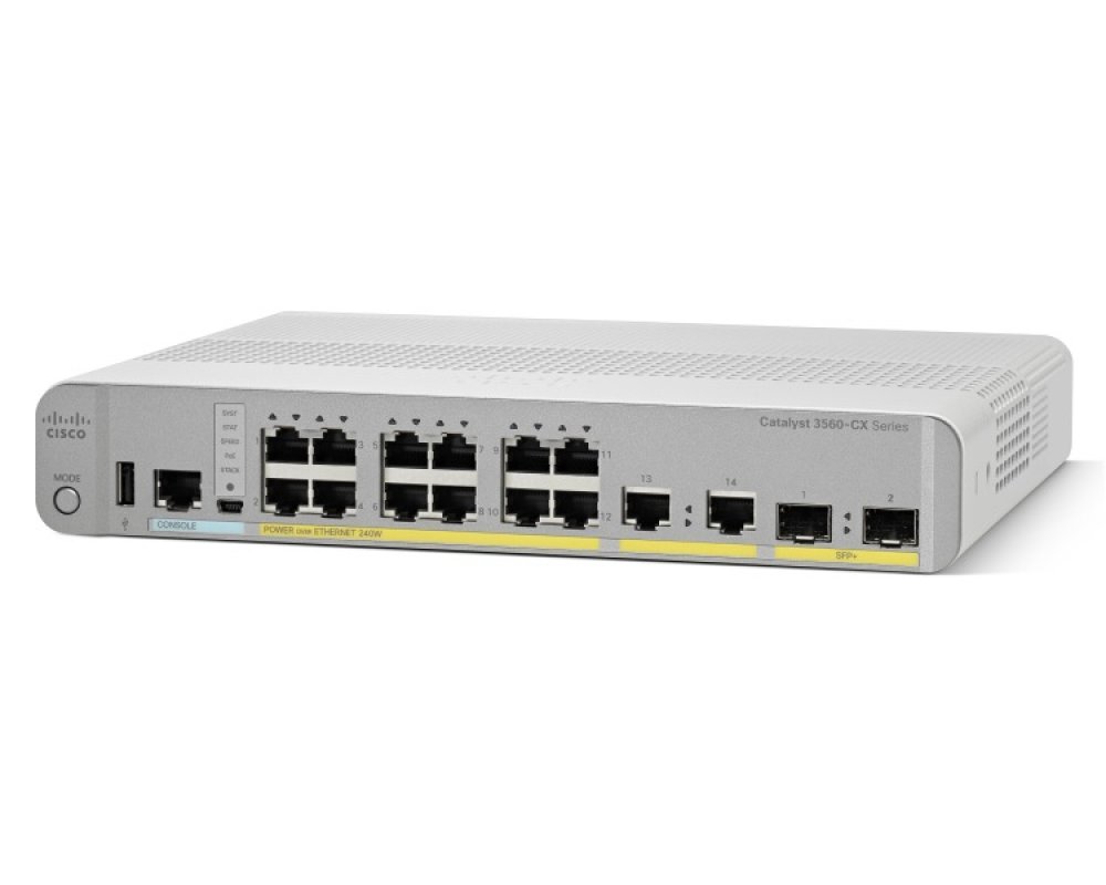 Коммутатор Cisco Catalyst 3560-CX 12 Port - WS-C3560CX-12TC-S